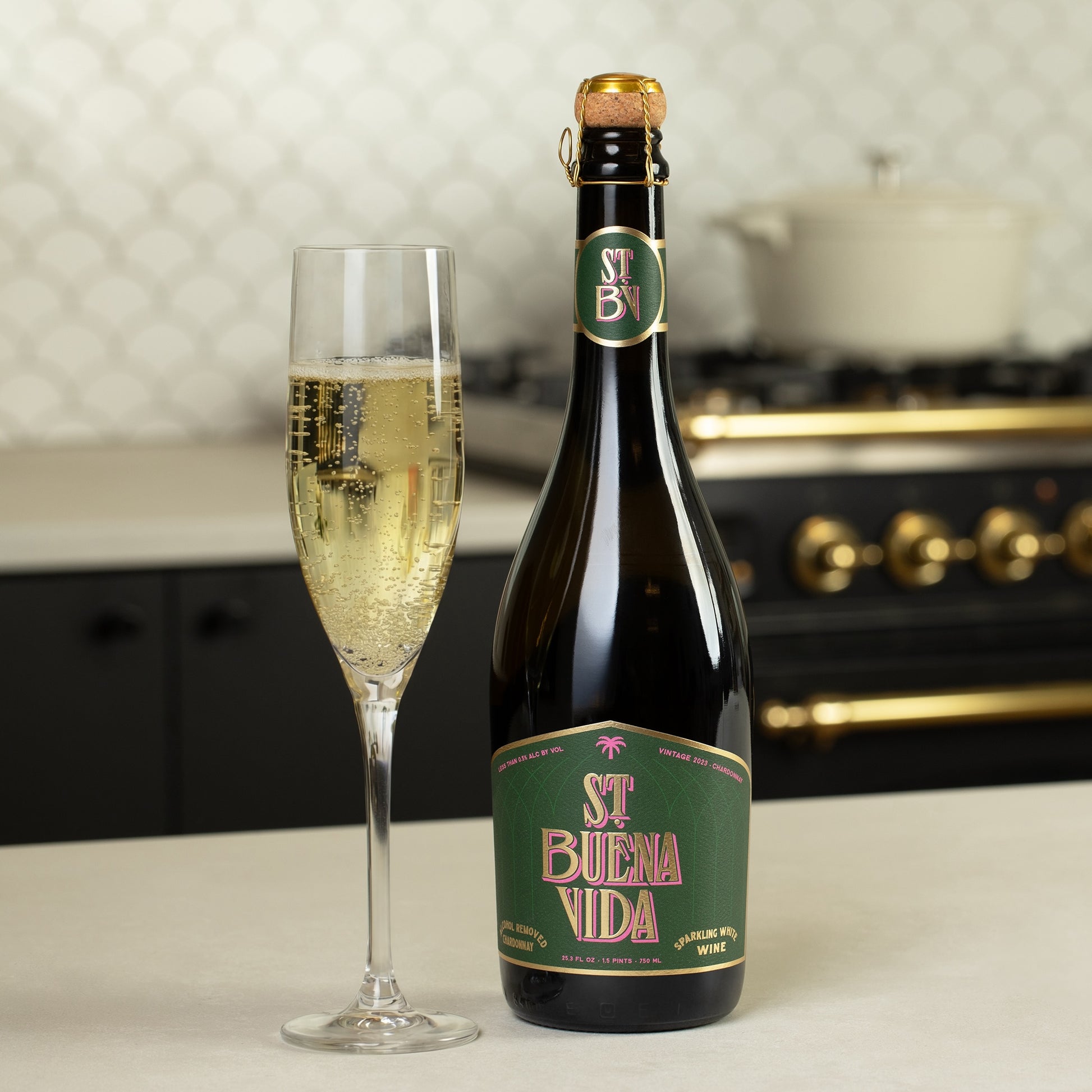 Bottle of St. Buena Vida wine